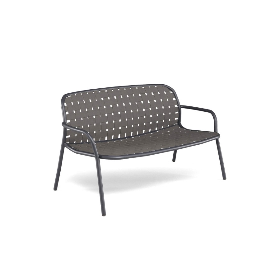 Armchairs And Sofas EMU | Garden Two Seats Sofa / Outside In Aluminium - Collection Yard