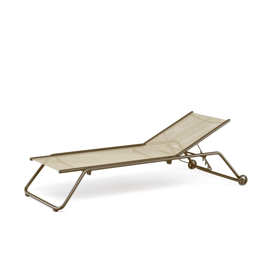 Sunloungers And Reclainers EMU | Garden Stackable Sunbed / Outside In Steel, Emu-Tex - Collection Snooze