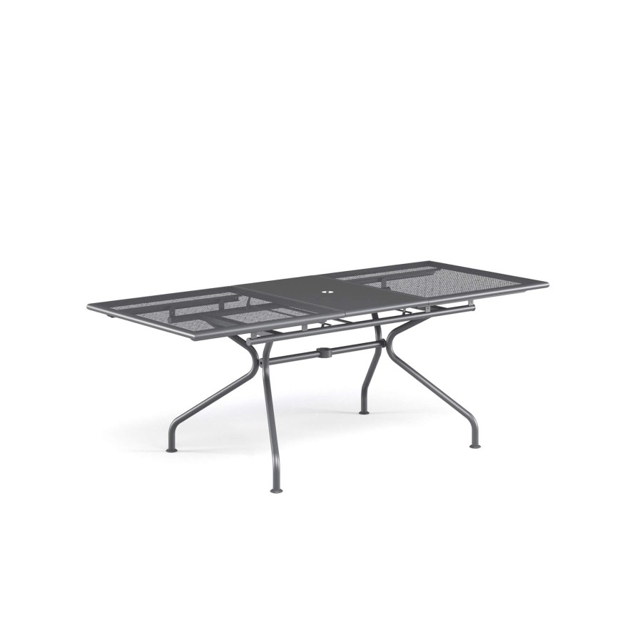 Tables EMU | Garden Extensible Table 160+50X90 / Outside In Steel - Collection Athena