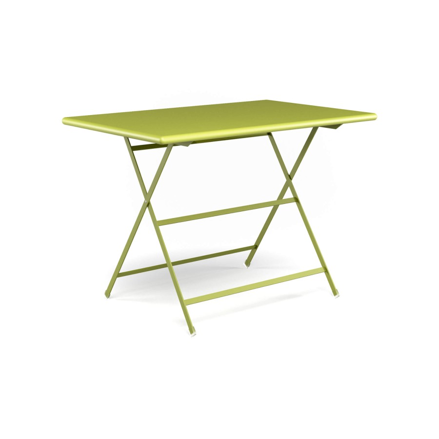 Tables EMU | Garden Folding Rectangular Table 110X70 / Outside In Steel - Collection Arc En Ciel