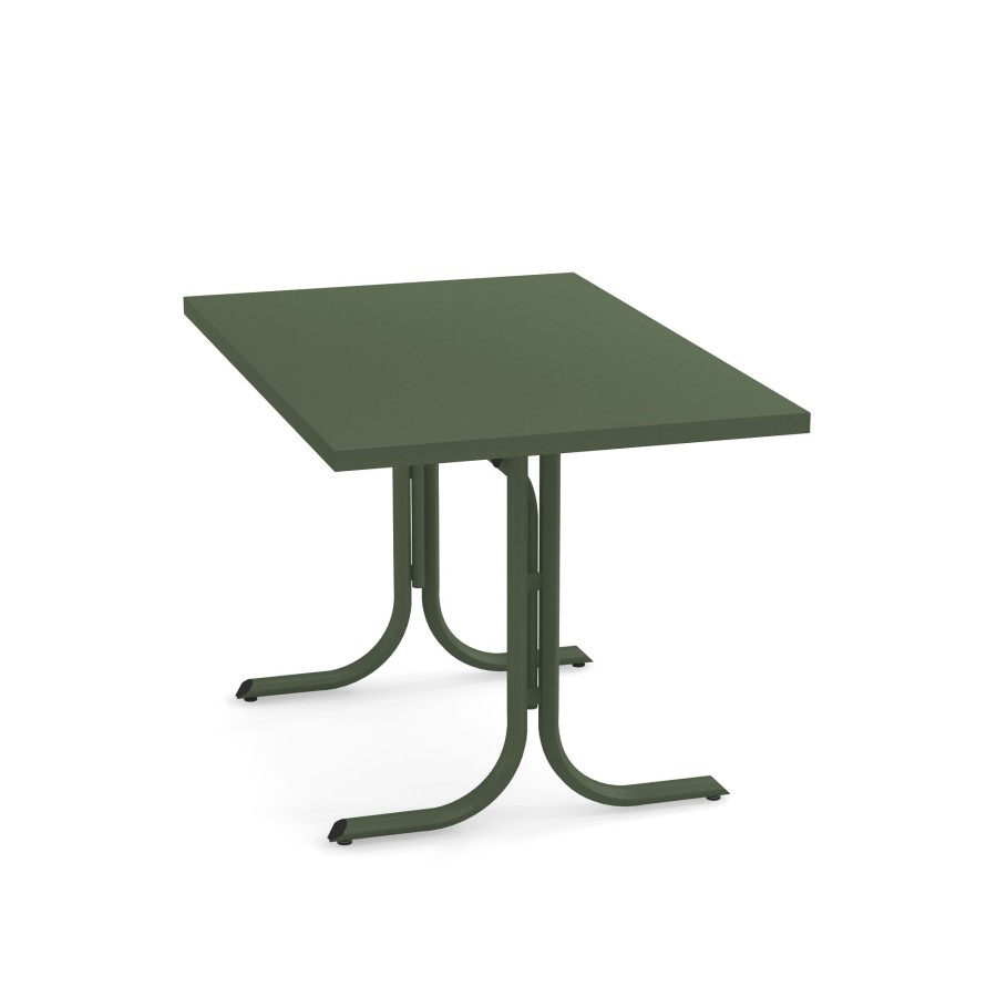 Tables EMU | Garden Square Border Collapsible Table 80X120 / Outside In Steel - Collection Table System