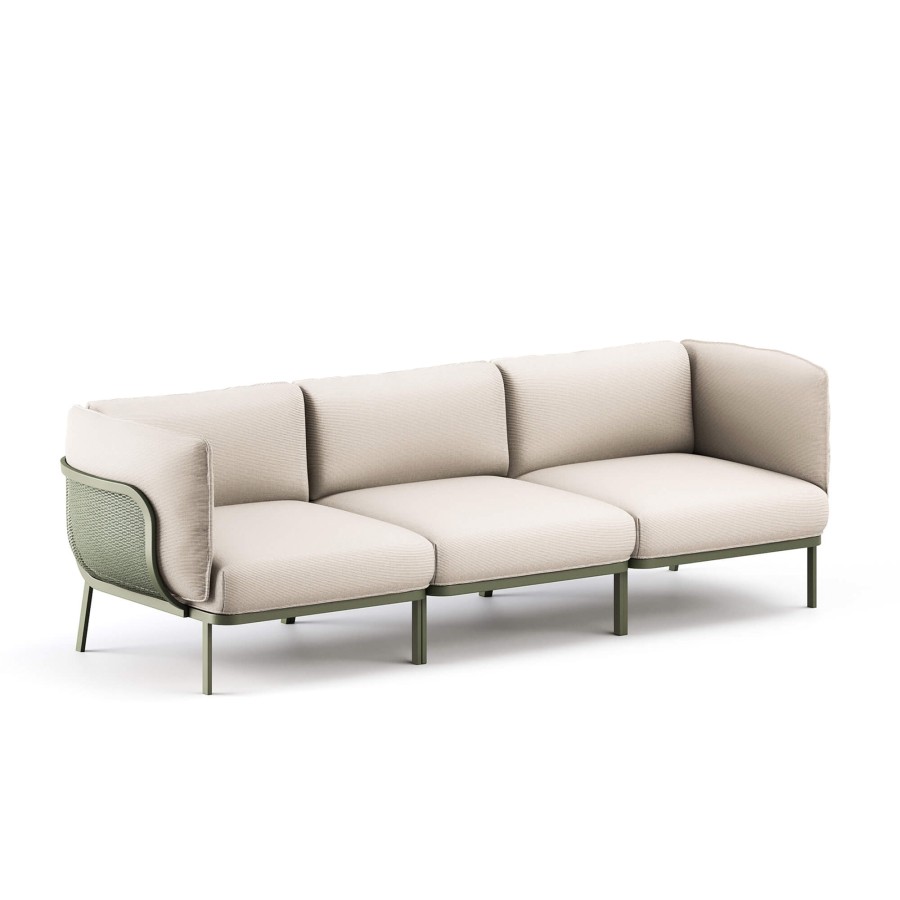 Armchairs And Sofas EMU | Garden 3-Seater Sofa / Outside In Steel - Collection Cabla