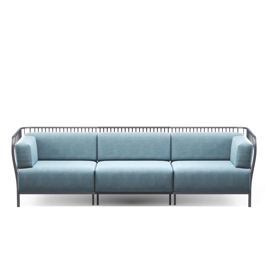 Armchairs And Sofas EMU | Garden 3-Seater Sofa / Outside In Steel - Collection Cannole