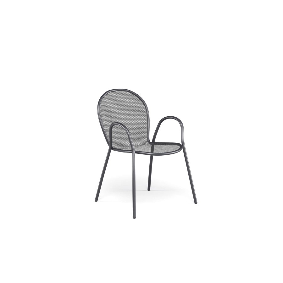 Chairs EMU | Garden Armchair / Outside In Steel - Collection Ronda