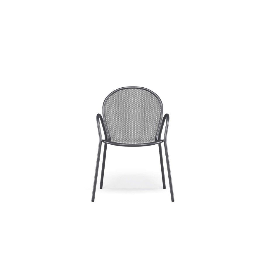 Chairs EMU | Garden Armchair / Outside In Steel - Collection Ronda