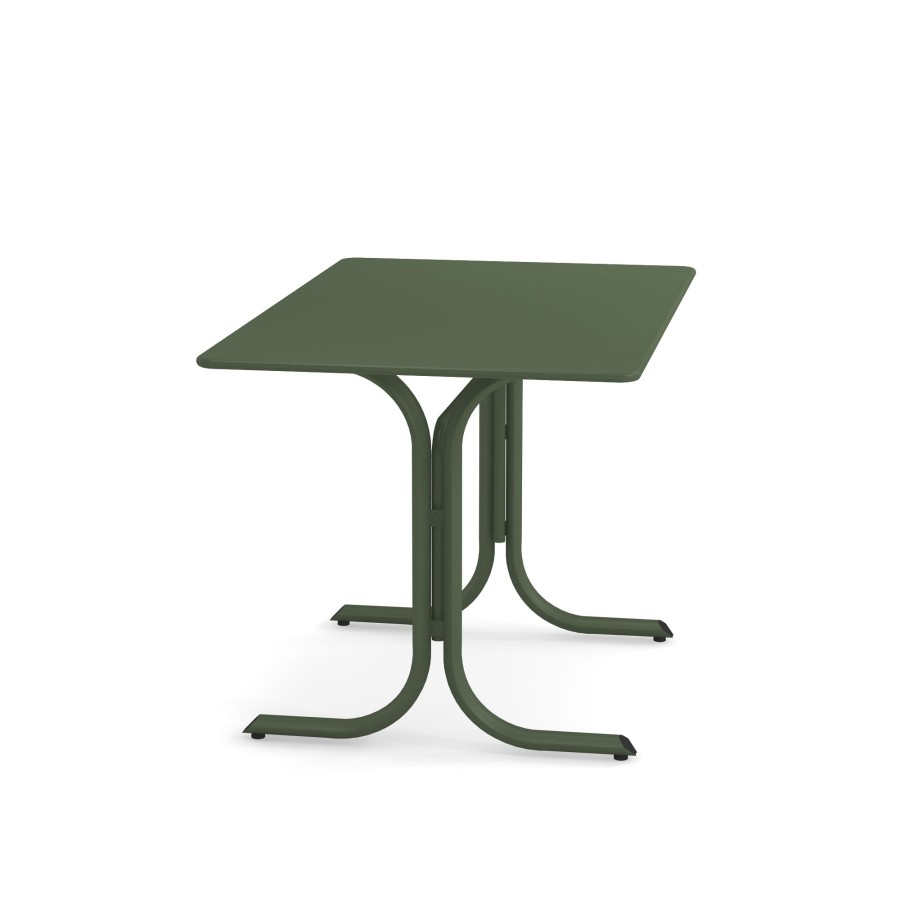 Tables EMU | Garden Round Border Table 76X120 / Outside In Steel - Collection Table System