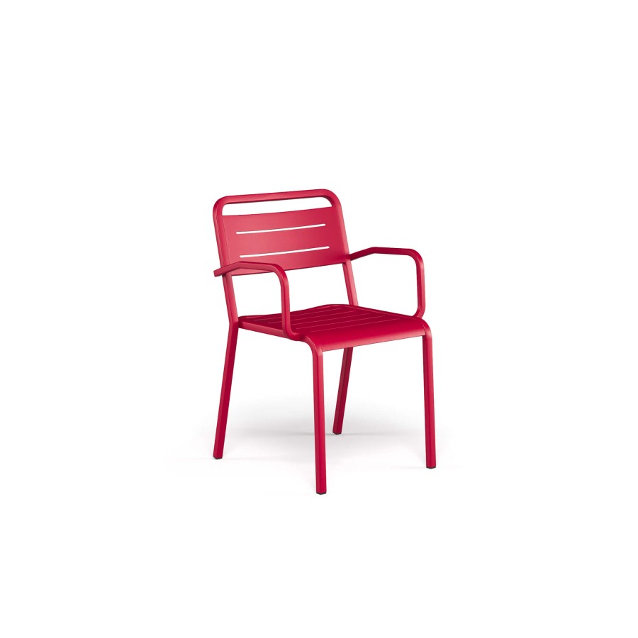 Chairs EMU | Garden Armchair / Outside In Aluminium - Collection Urban