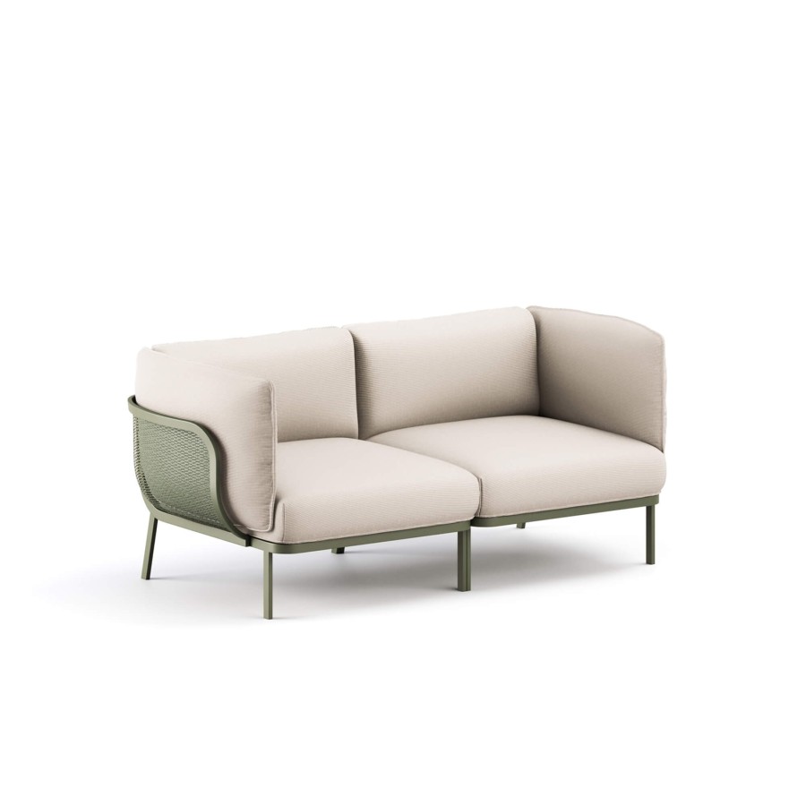 Armchairs And Sofas EMU | Garden 2-Seater Sofa / Outside In Steel - Collection Cabla