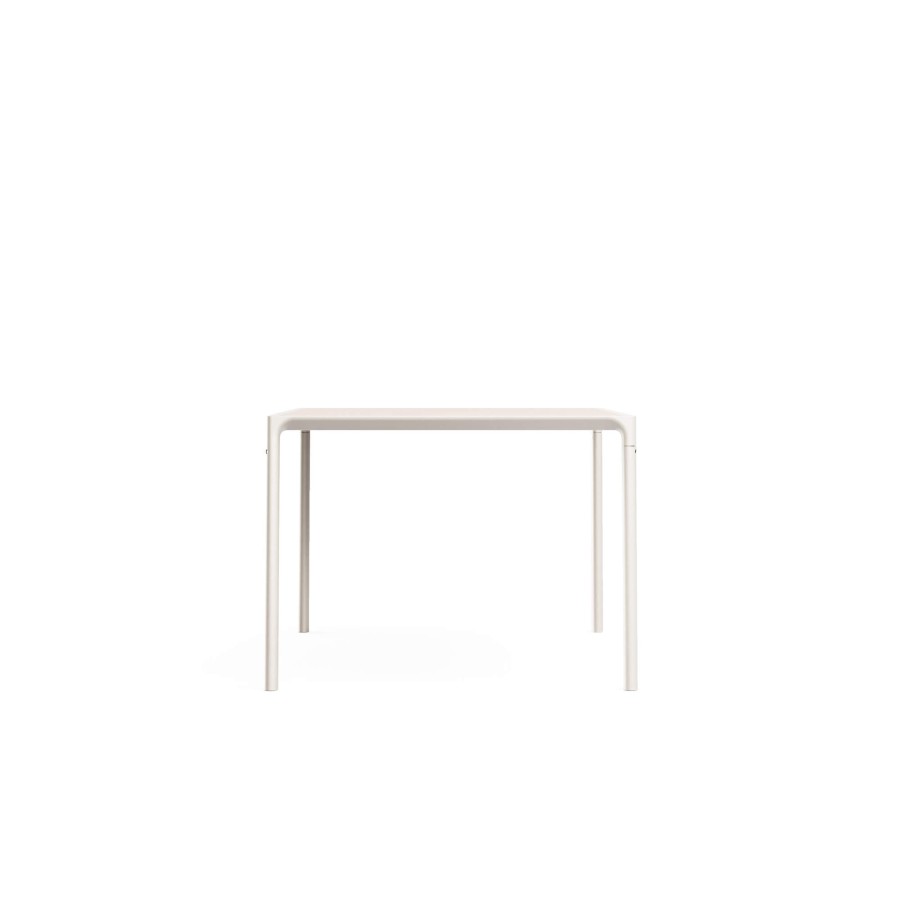 Tables EMU | Garden 4 Seats Porcelain Stoneware Top Square Table / Outside In Aluminium - Collection Terramare