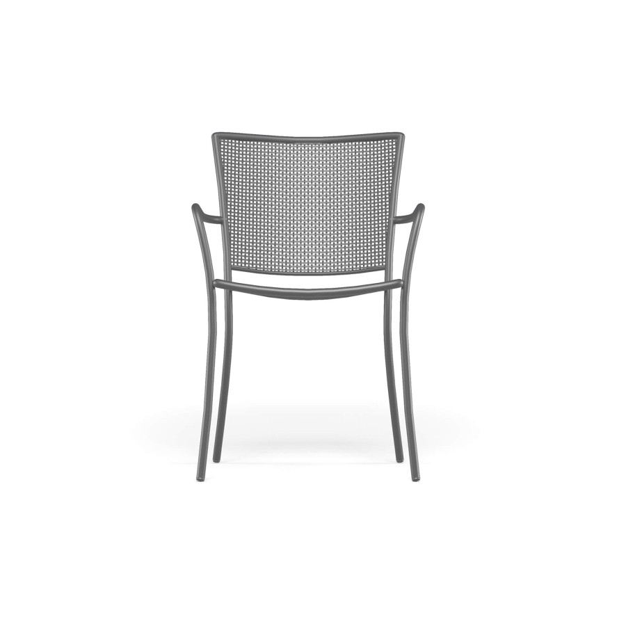 Chairs EMU | Garden Armchair / Outside In Steel - Collection Athena