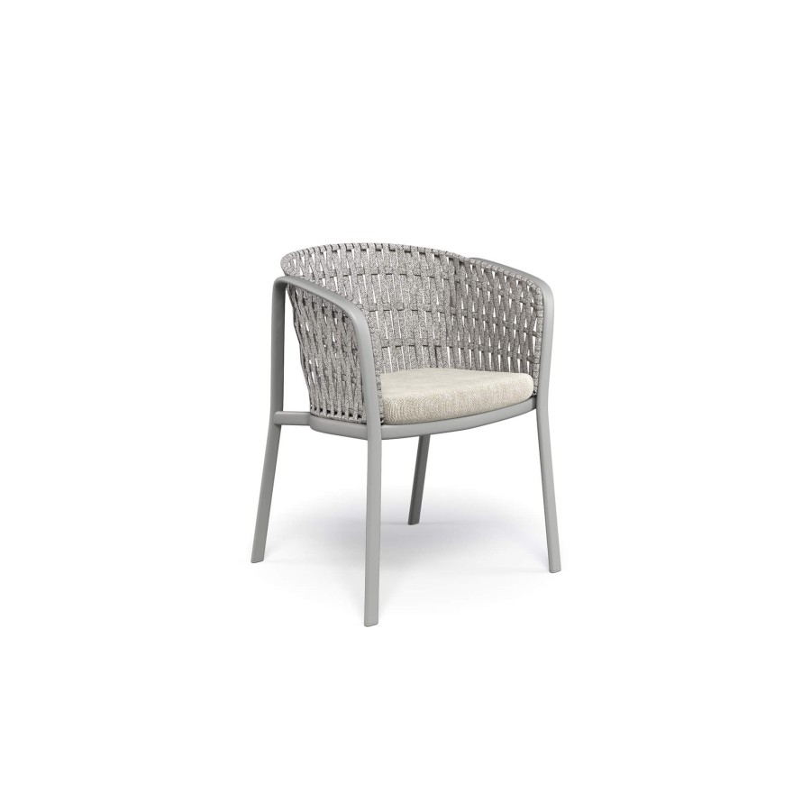 Chairs EMU | Garden Armchair / Outside In Aluminium, Polyester, Synthetic Rope - Collection Carousel