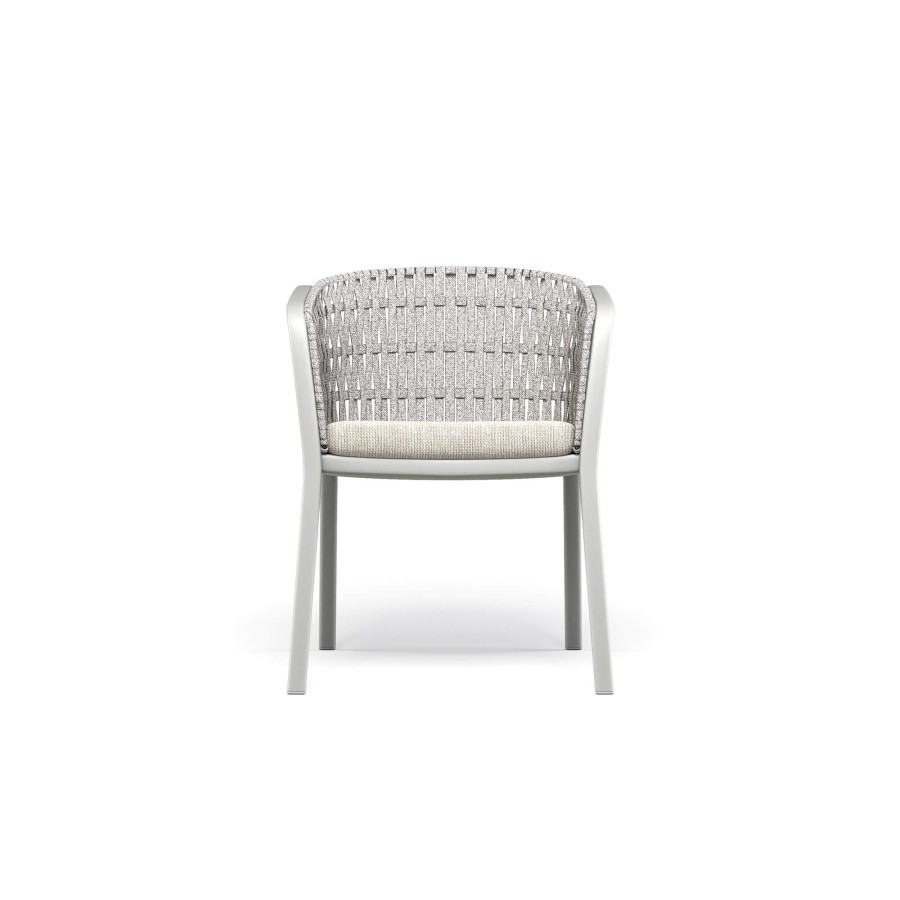 Chairs EMU | Garden Armchair / Outside In Aluminium, Polyester, Synthetic Rope - Collection Carousel