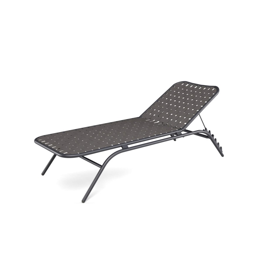 Sunloungers And Reclainers EMU | Garden Stackable Sunbed / Outside In Aluminium - Collection Yard