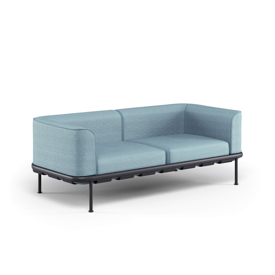 Armchairs And Sofas EMU | Garden Two Seats Sofa Frame / Outside In Aluminium - Collection Dock