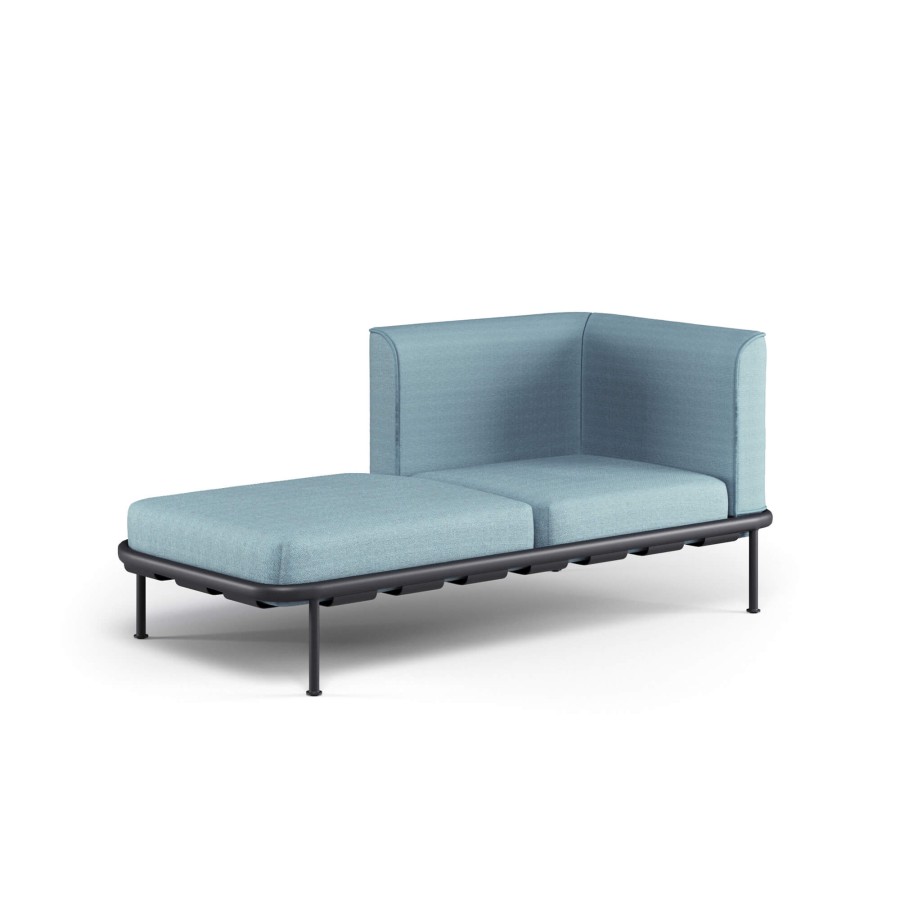 Armchairs And Sofas EMU | Garden Two Seats Sofa Frame / Outside In Aluminium - Collection Dock