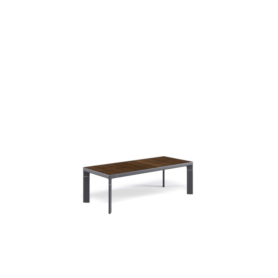 Tables EMU | Garden Coffee Table 132X57 / Outside In Aluminium, Wpc - Collection Tami