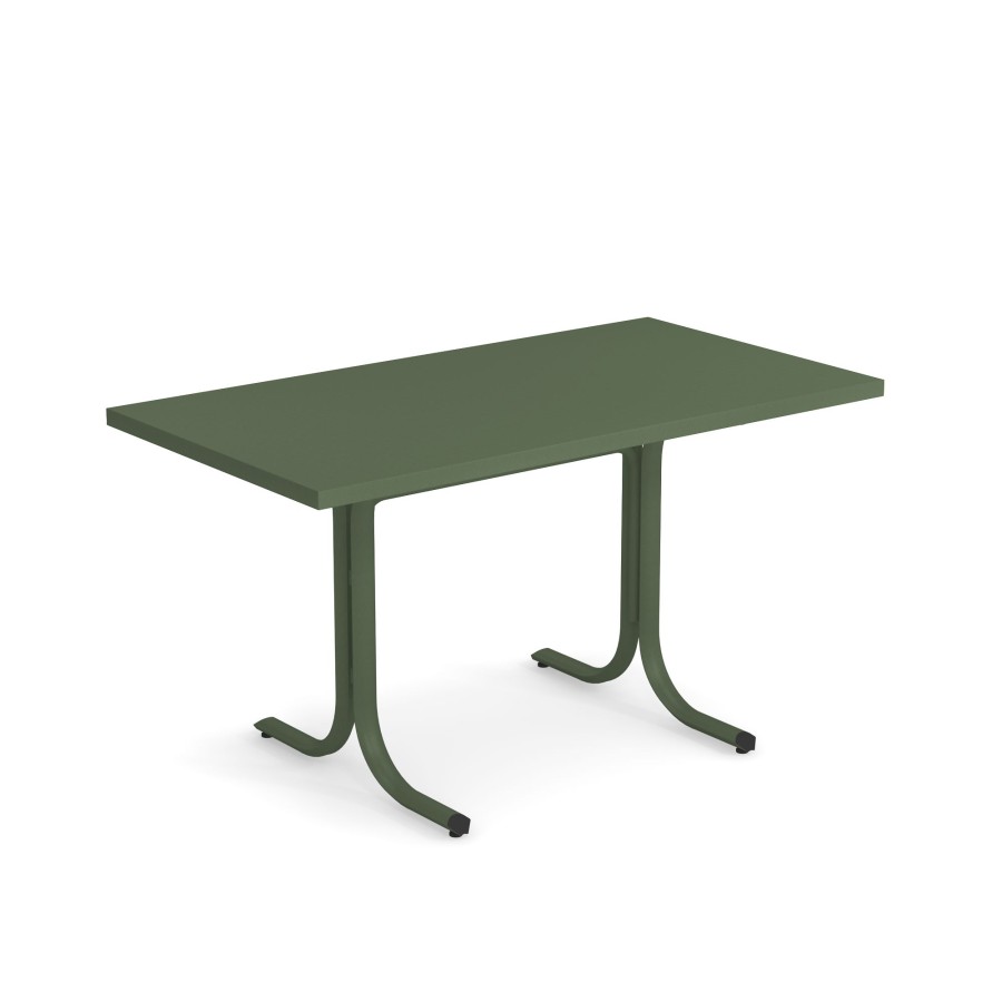 Tables EMU | Garden Square Border Table 80X140 / Outside In Steel - Collection Table System