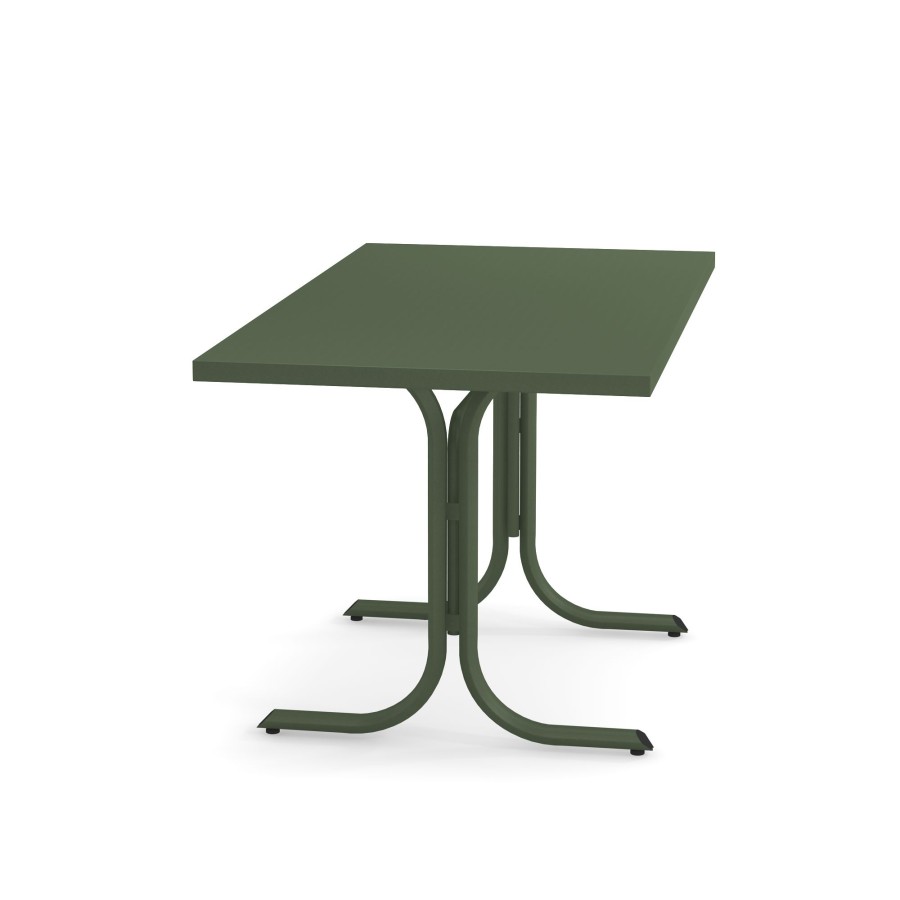 Tables EMU | Garden Square Border Table 80X140 / Outside In Steel - Collection Table System