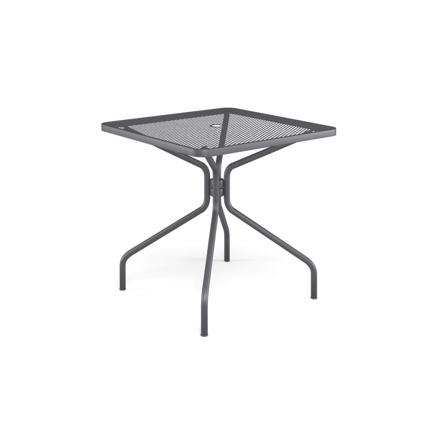 Tables EMU | Garden Square Table 80X80 / Outside In Steel - Collection Cambi