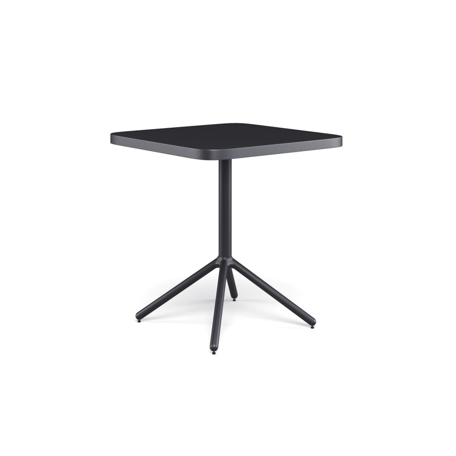 Tables EMU | Garden Square Border Collapsible Table 70X70 / Outside In Aluminium - Collection Grace