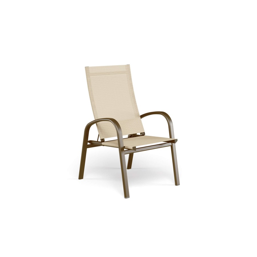 Armchairs And Sofas EMU | Garden Lounge Chair / Outside In Aluminium, Emu-Tex - Collection Holly