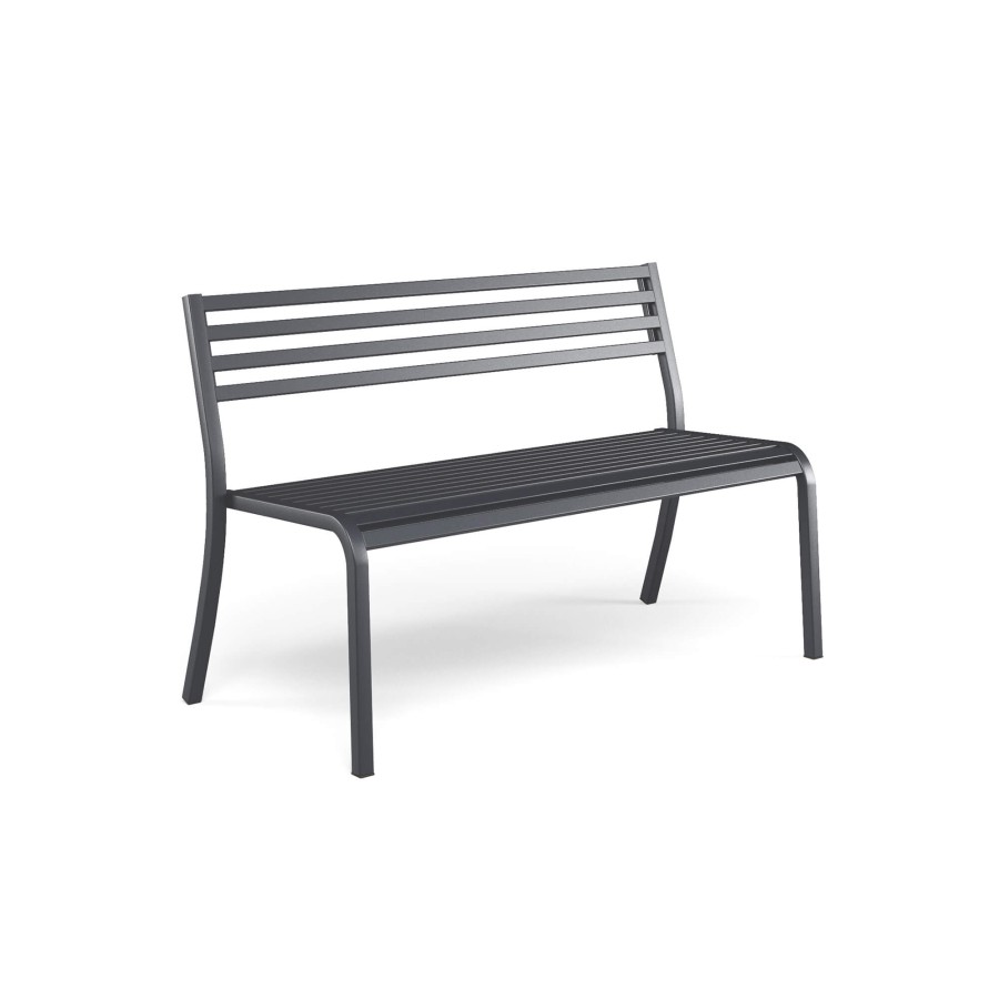 Chairs EMU | Garden Bench / Outside In Steel - Collection Segno