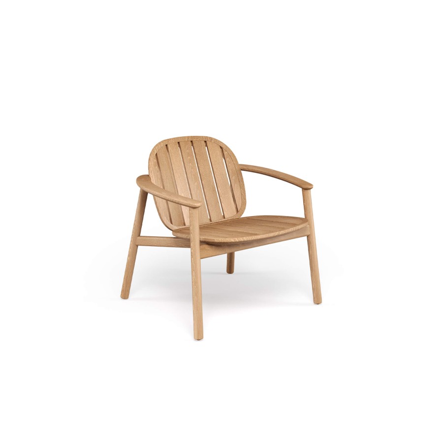 Chairs EMU | Garden Teak Lounge Chair / Outside In Teak - Collection Twins