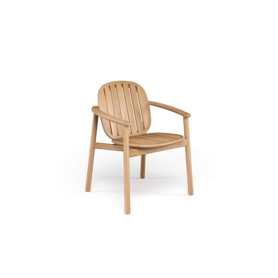 Chairs EMU | Garden Teak Armchair / Outside In Teak - Collection Twins