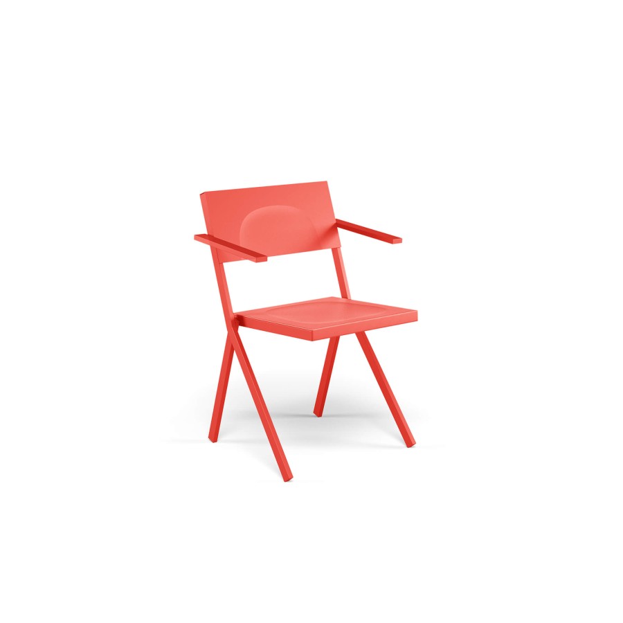 Chairs EMU | Garden Armchair / Outside In Steel, Aluminium - Collection Mia