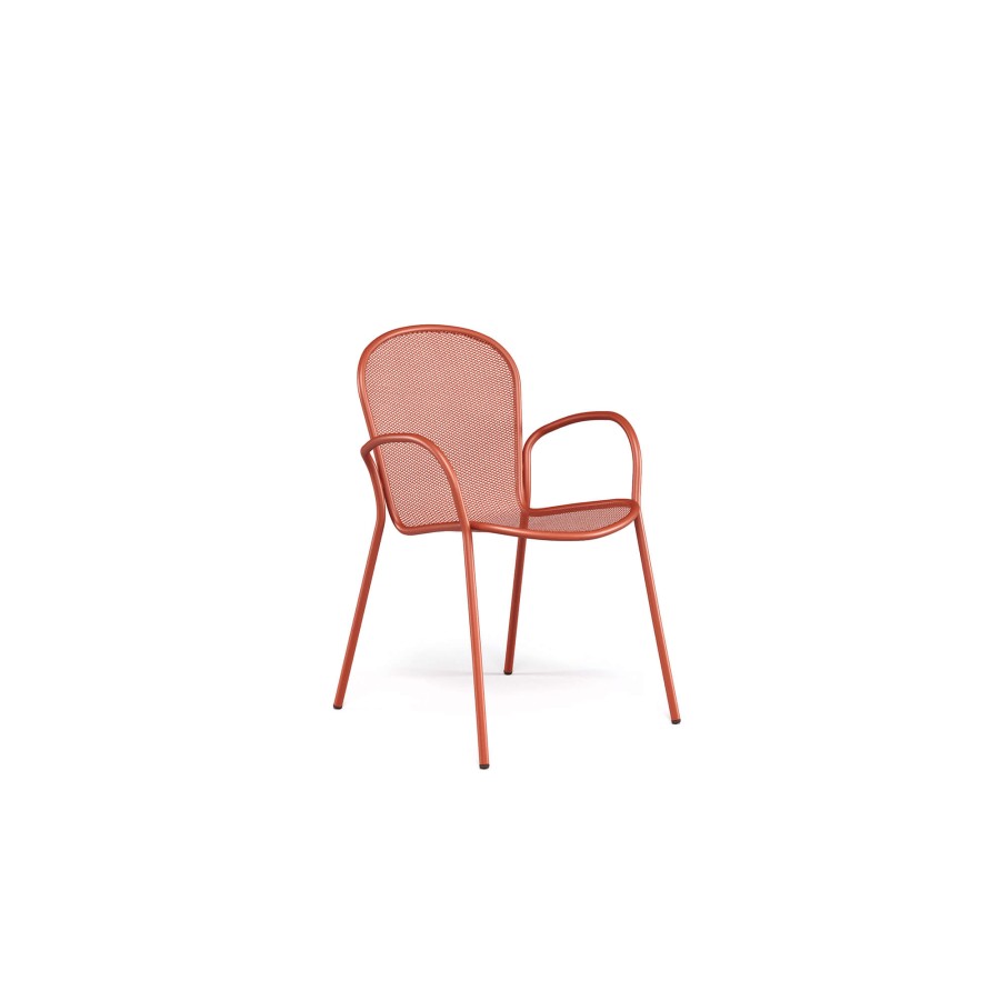 Chairs EMU | Garden Armchair / Outside In Steel - Collection Ronda X