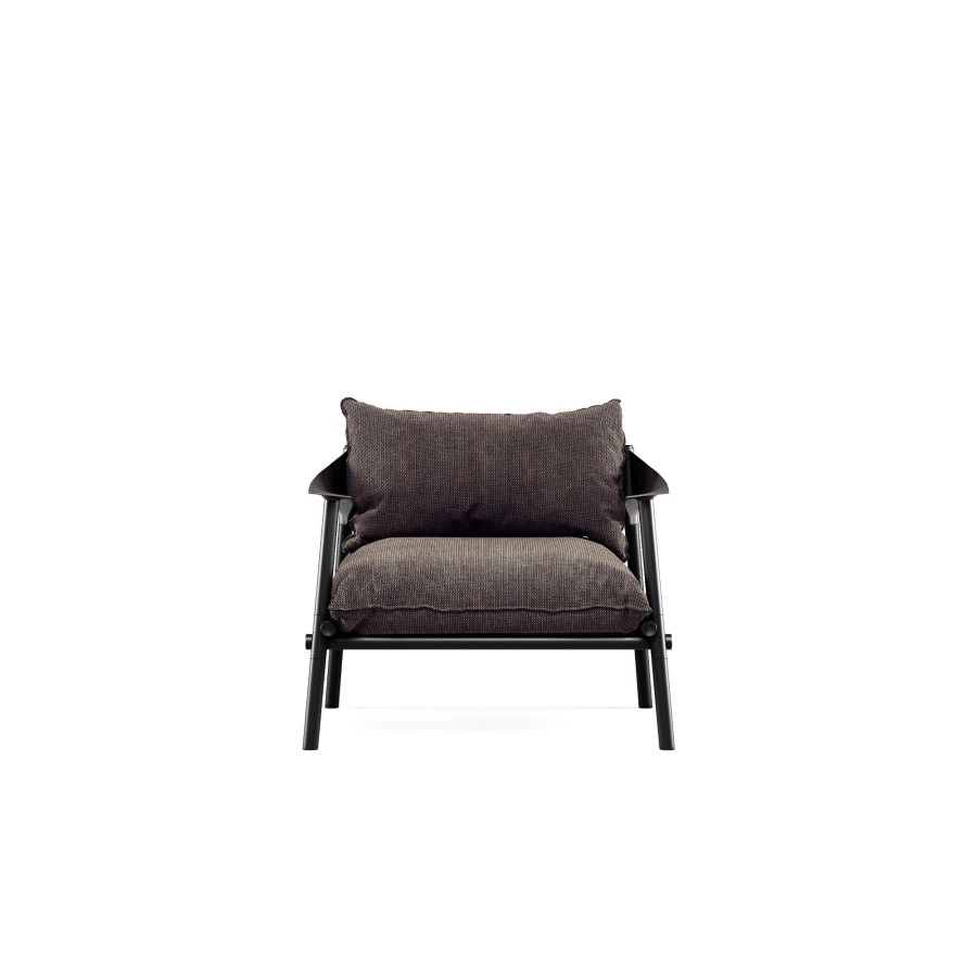 Armchairs And Sofas EMU | Garden Lounge Chair / Outside In Aluminium, Eco-Leather - Collection Terramare