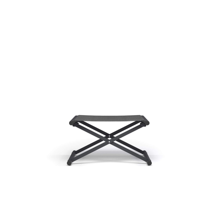 Armchairs And Sofas EMU | Garden Foot Stool / Outside In Aluminium - Collection Terra