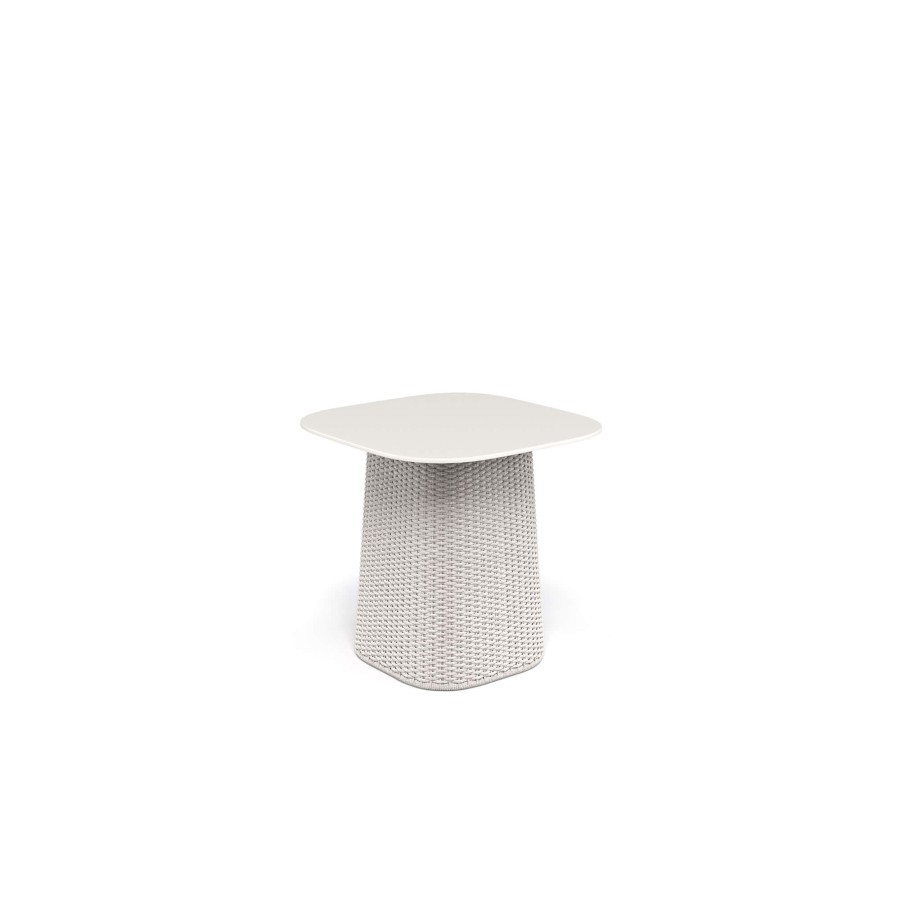 Tables EMU | Garden Square Low Table / Outside In Aluminium, Synthetic Rope - Collection Carousel