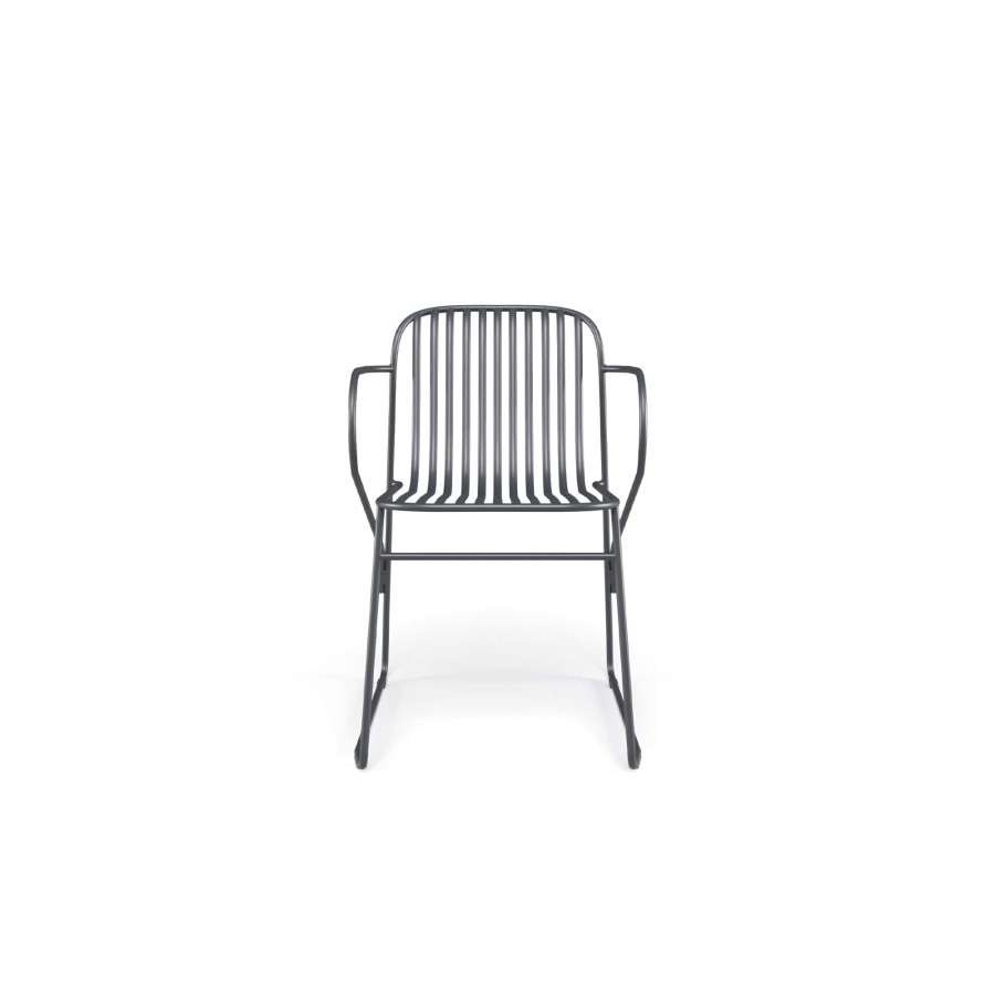 Chairs EMU | Garden Armchair / Outside In Steel - Collection Riviera