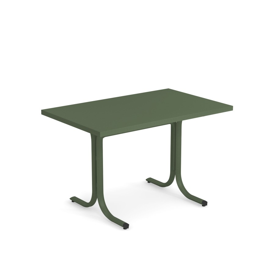 Tables EMU | Garden Square Border Table 80X120 / Outside In Steel - Collection Table System