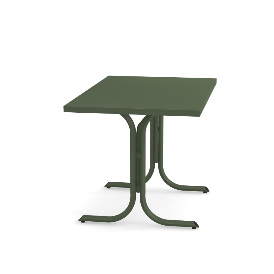 Tables EMU | Garden Square Border Table 80X120 / Outside In Steel - Collection Table System