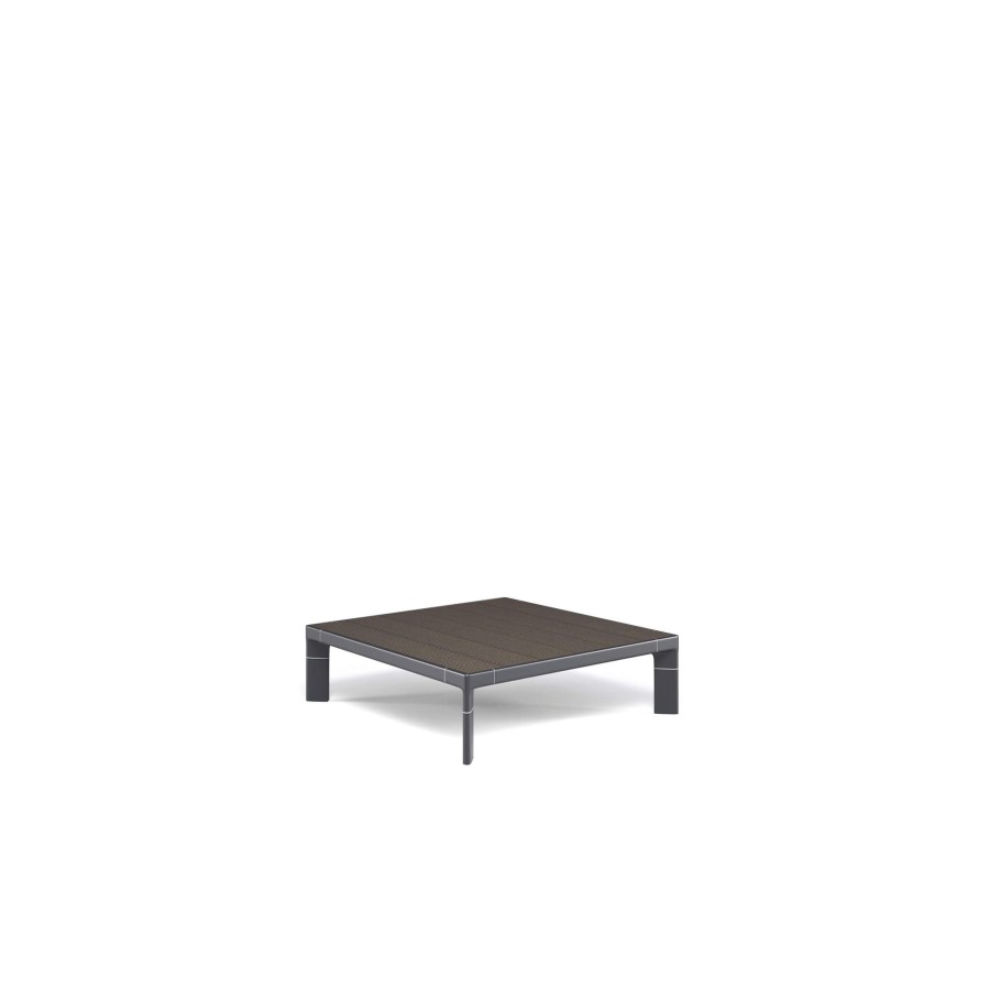 Tables EMU | Garden Low Table 89X86 Bamboo / Outside In Aluminium, Bamboo - Collection Tami