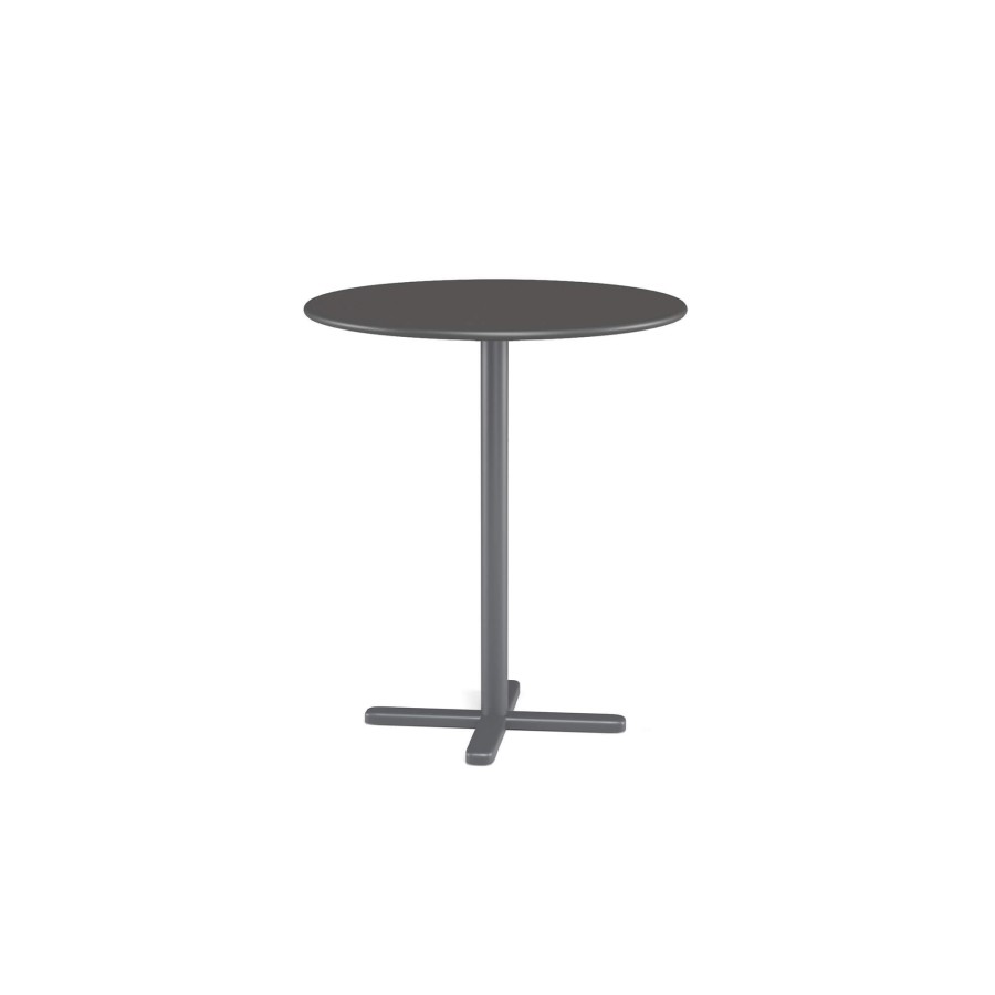 Tables EMU | Garden 2 Seats Collapsible Round Table / Outside In Steel - Collection Darwin