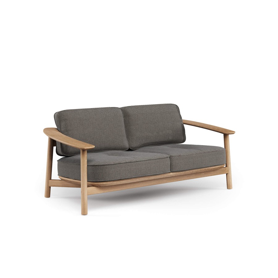 Armchairs And Sofas EMU | 2-Seater Sofa Teak / Esterno In Teak - Collezione Twins