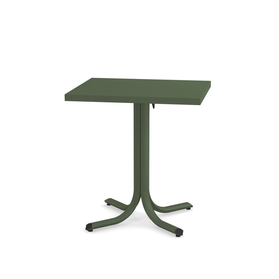 Tables EMU | Garden Square Border Collapsible Table 70X60 / Outside In Steel - Collection Table System