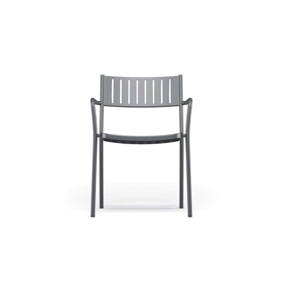 Chairs EMU | Garden Armchair / Outside In Steel - Collection Bridge