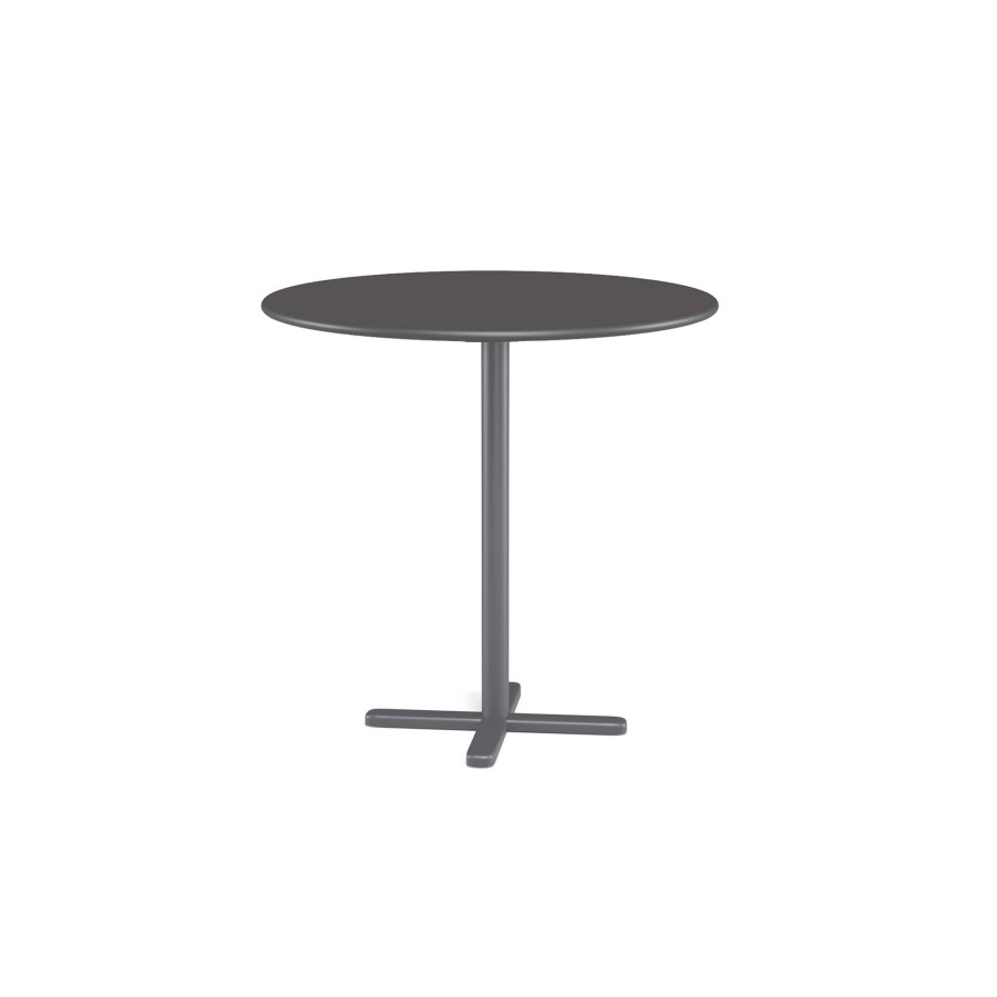 Tables EMU | Garden 2/4 Seats Collapsible Round Table / Outside In Steel - Collection Darwin