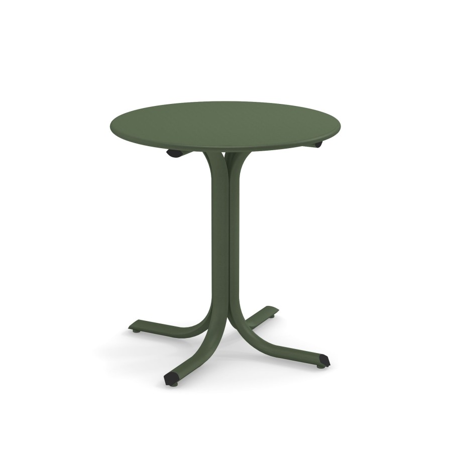 Tables EMU | Garden Round Border Table D71 / Outside In Steel - Collection Table System