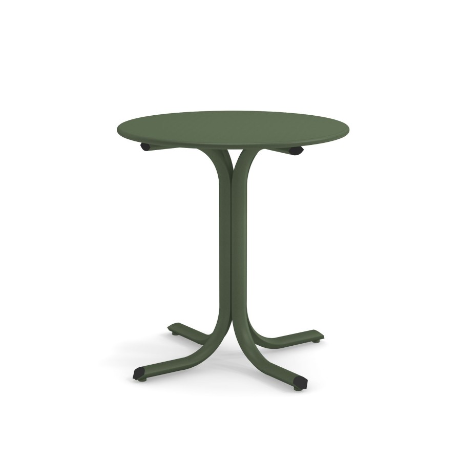 Tables EMU | Garden Round Border Table D71 / Outside In Steel - Collection Table System