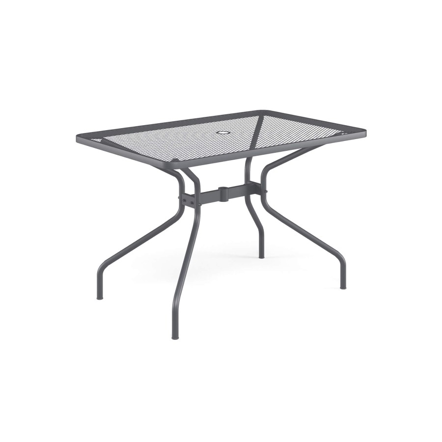 Tables EMU | Garden Rectangular Table 120X80 / Outside In Steel - Collection Cambi