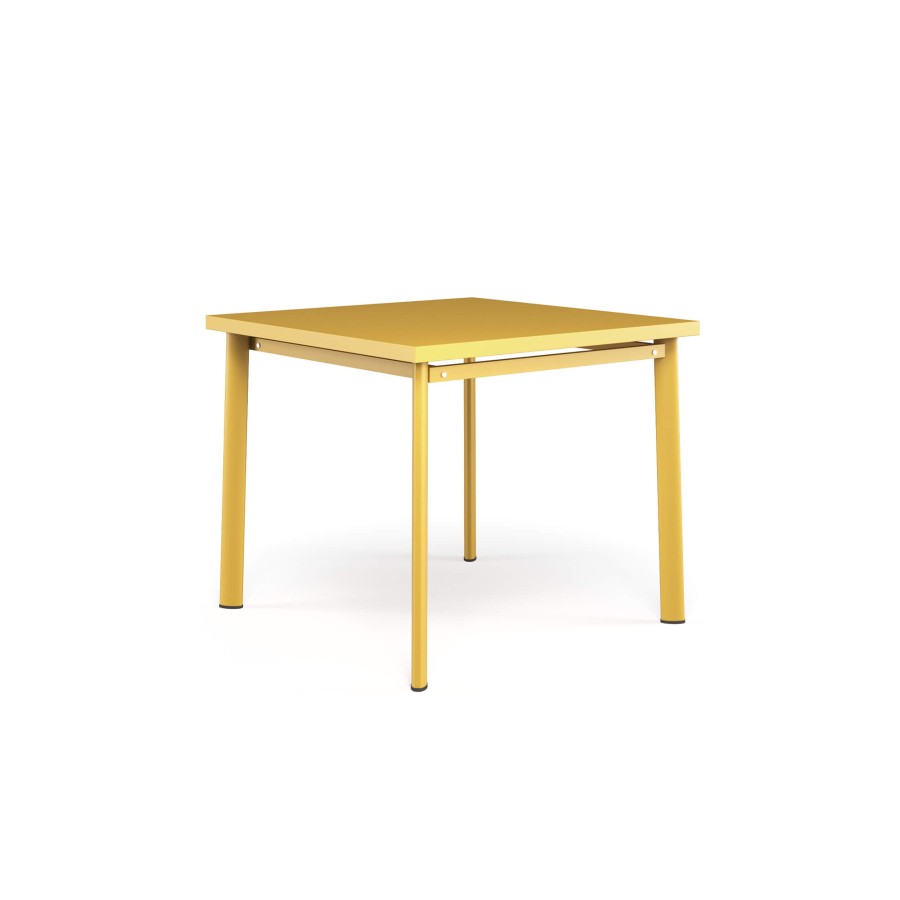 Tables EMU | Garden Square Table 90X90 / Outside In Steel - Collection Star