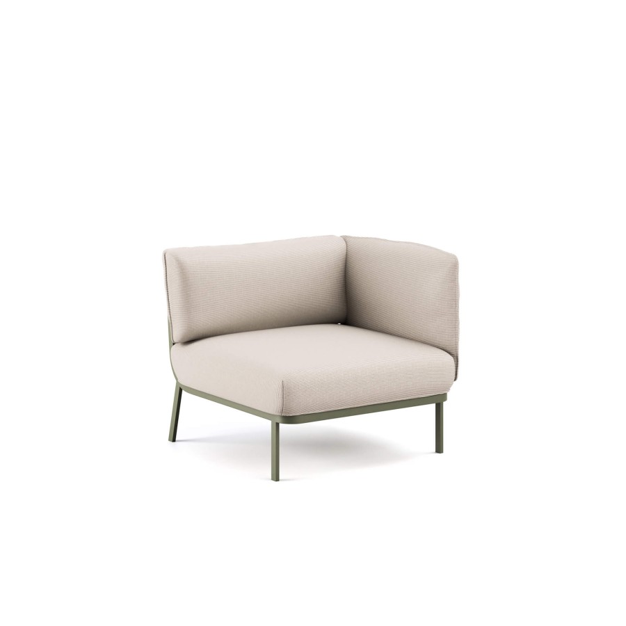 Armchairs And Sofas EMU | Garden Lounge Chair With Right Armrest / Outside In Steel - Collection Cabla