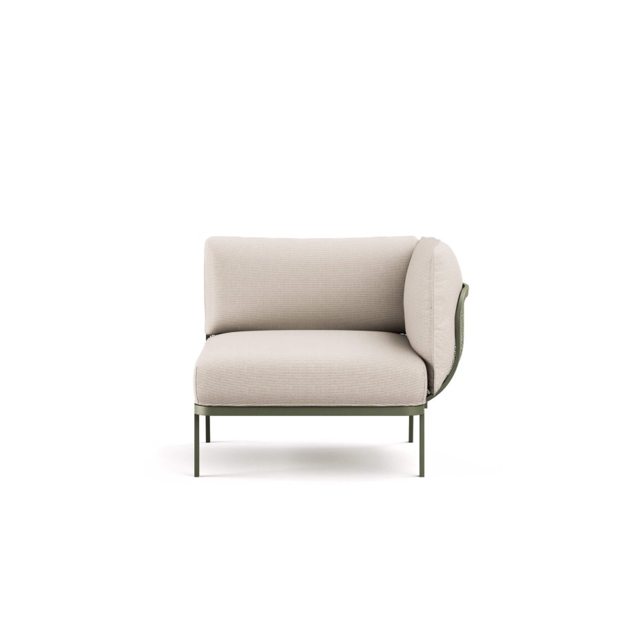 Armchairs And Sofas EMU | Garden Lounge Chair With Right Armrest / Outside In Steel - Collection Cabla