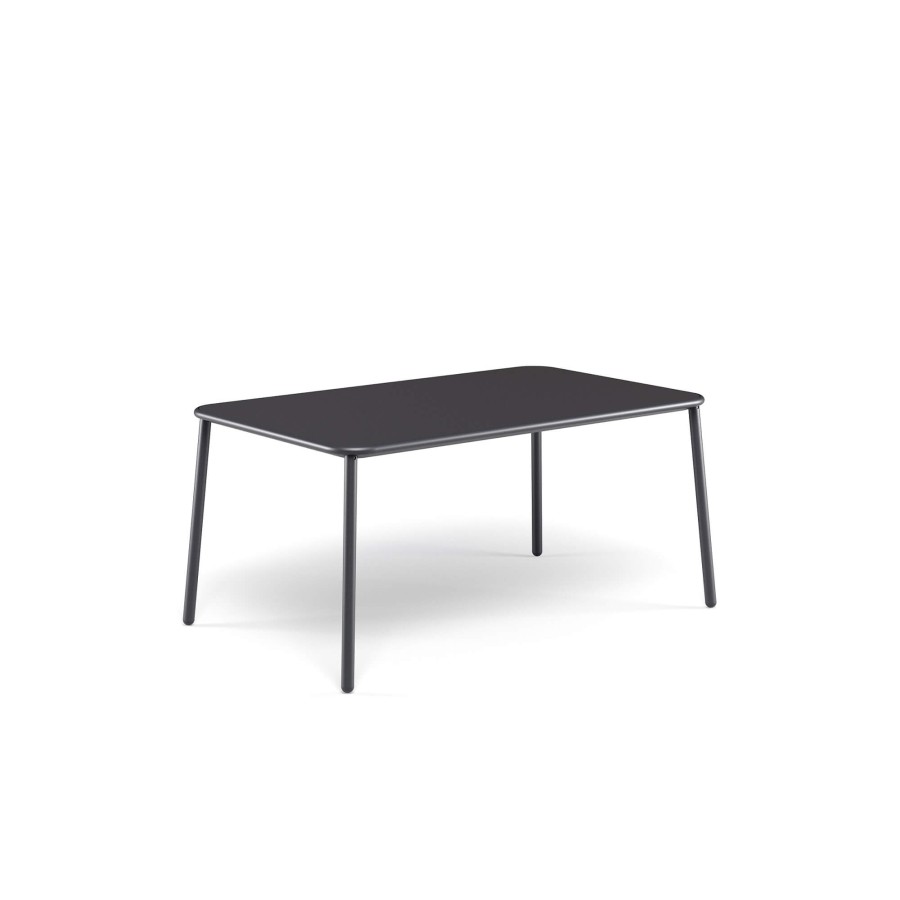 Tables EMU | Garden Rectangular Table With 160X97.5 Aluminum Top / Outside In Aluminium - Collection Yard