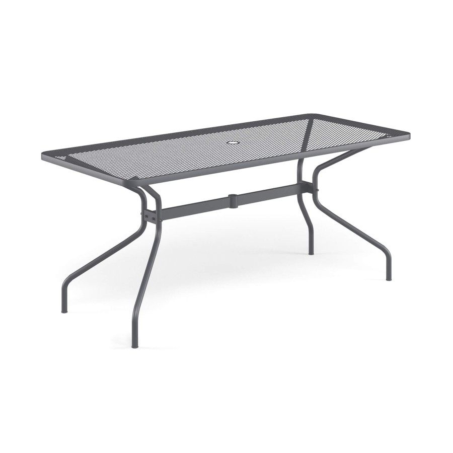 Tables EMU | Garden Rectangular Table 180X80 / Outside In Steel - Collection Cambi